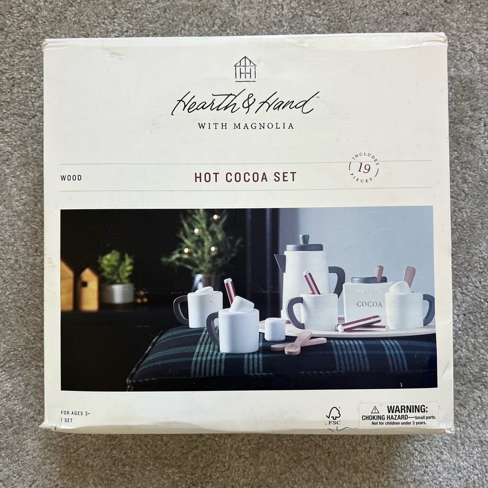 Hearth & Hand Hot Cocoa Set - White and Gray